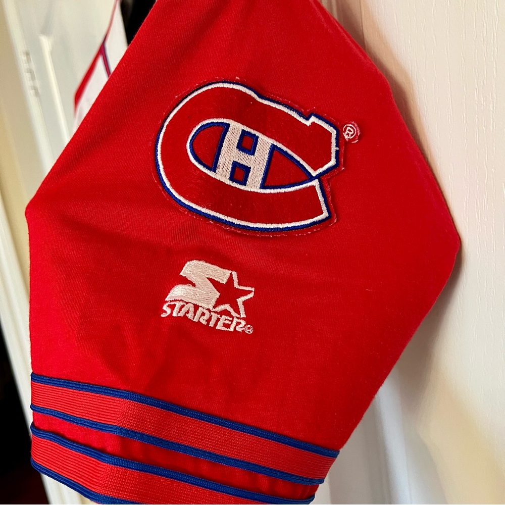 Vintage Very Rare 1990’s Starter NHL Montreal Canadiens Baseball Style XL Jersey - Picture 5 of 11